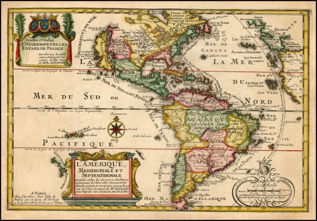 1717 De Fer, Nicholas - L'Amerique Meridionale Et Septentrionale