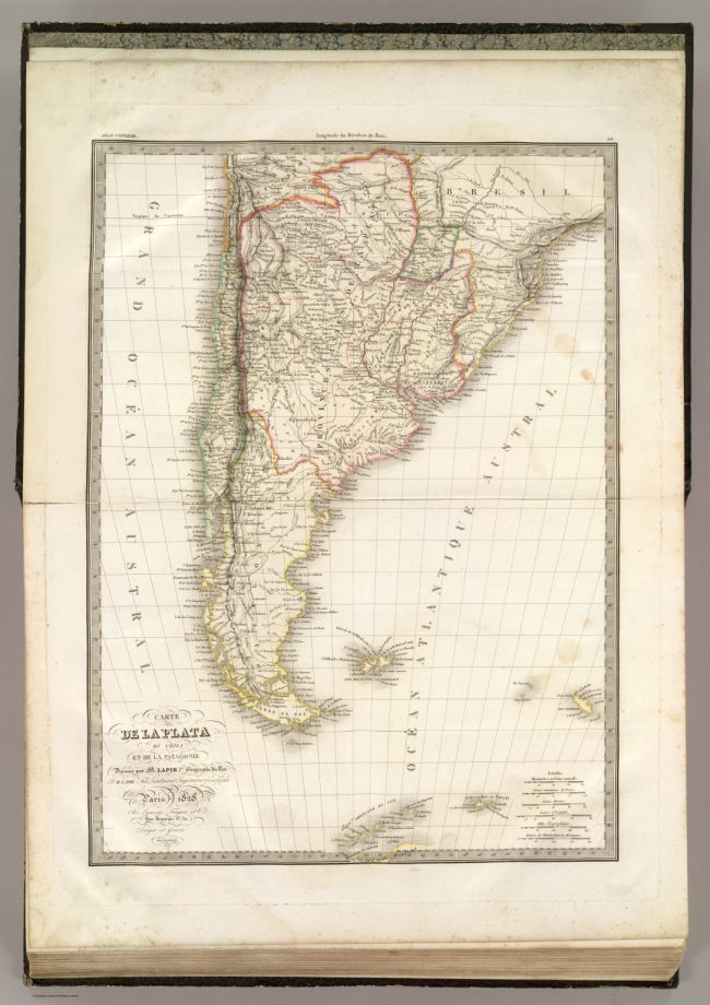 1828 Lapie, M.Pierre - La Plata, Chili et la Patagonie