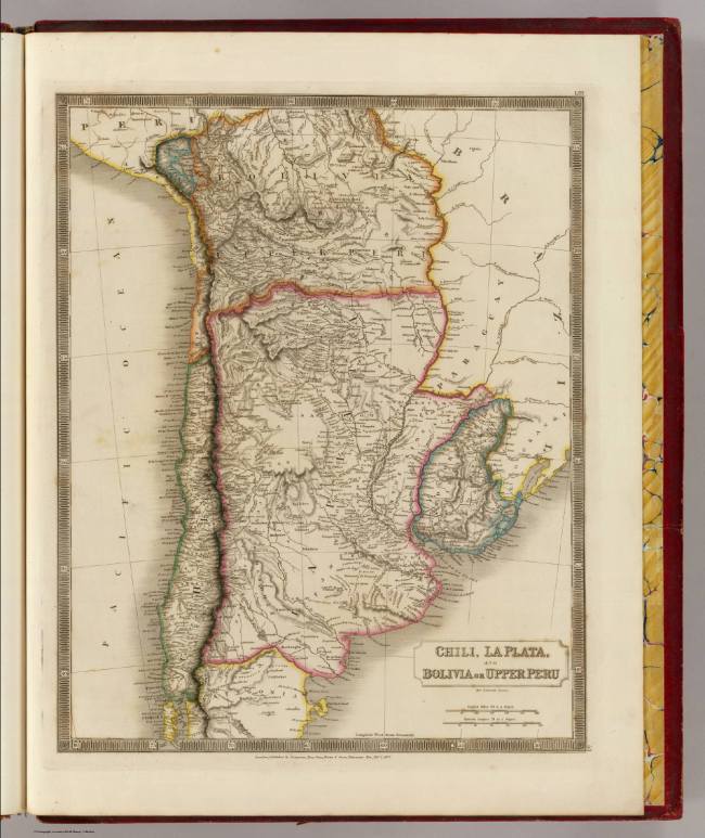1829 Hall - Chili, La Plata, Bolivia and Upper Peru